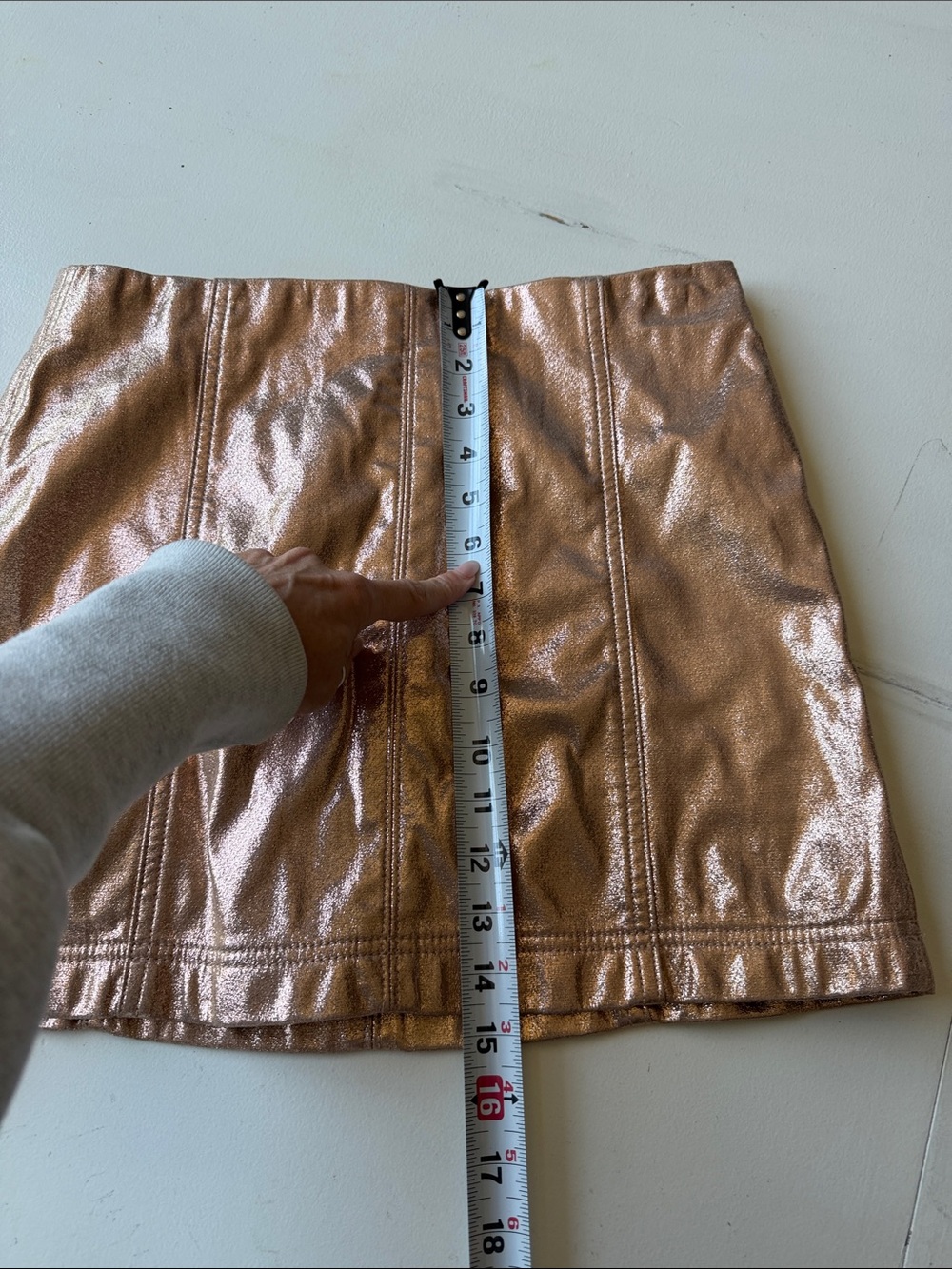 Wild Fable metallic rose gold skirt - Picture 9 of 9